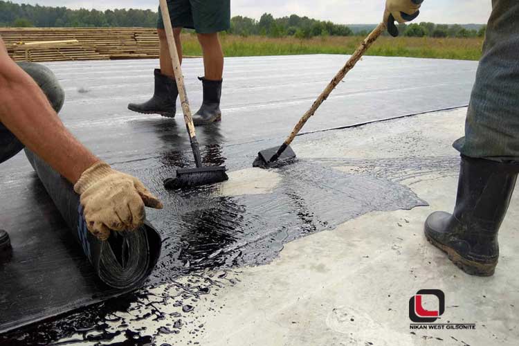 استفاده از قیر زیر ایزوگام